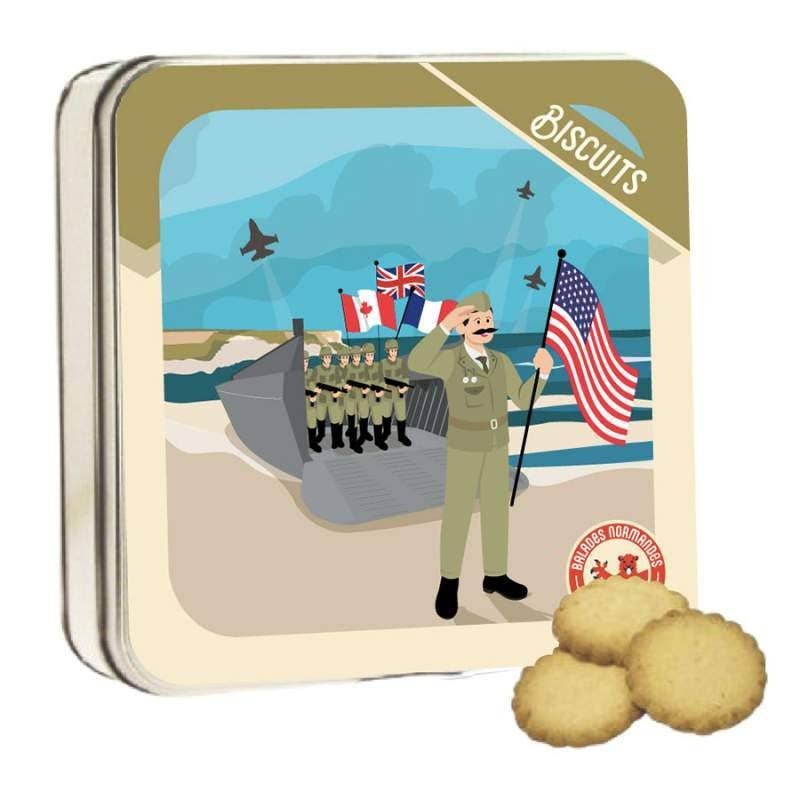 Normandy shortbread - D-Day “Landing” metal box - 120g