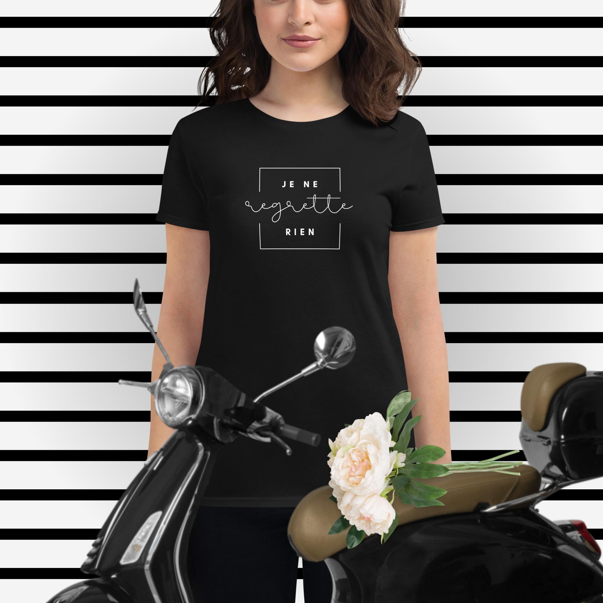 "Je Ne Regrette Rien" Women's French-Inspired T-Shirt